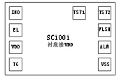 SC1001ֱ,Economical solution for EL display.CMOS process and low power consumption,Min. external components application