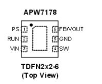 APW7178/APW7178A is a 1.5MHz high efficiency monolithic synchro-  nous buck regulator. Design with current mode scheme,  the APW7178 is stable with ceramic output capacitor.