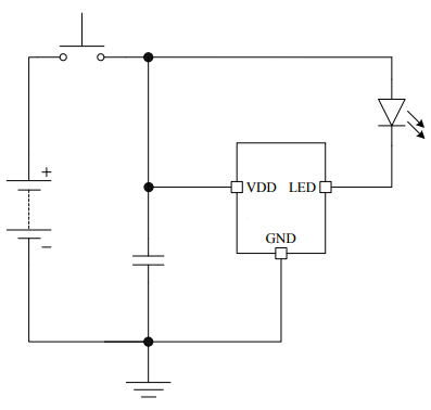 cxle8711h/l工作电压2v~6v led手电筒矿灯头灯设计控制芯片灯的控制由